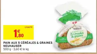 Neuhauser pain aux 5 céréales & graines