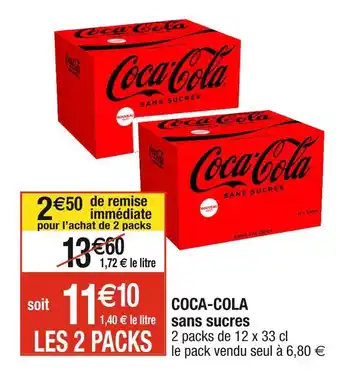 Cora x Carrefour Coca-cola coca-cola sans sucres offre