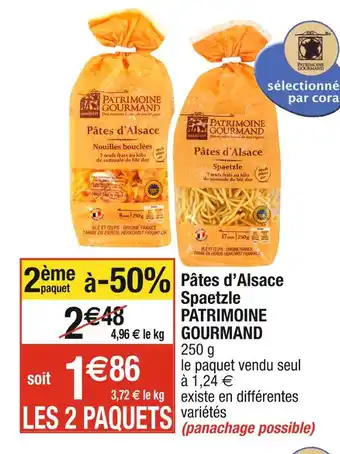 Cora x Carrefour Patrimoine gourmand pâtes d’alsace spaetzle offre