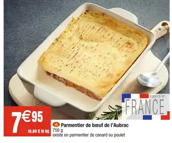Cora x Carrefour Parmentier de bœuf de l’aubrac offre