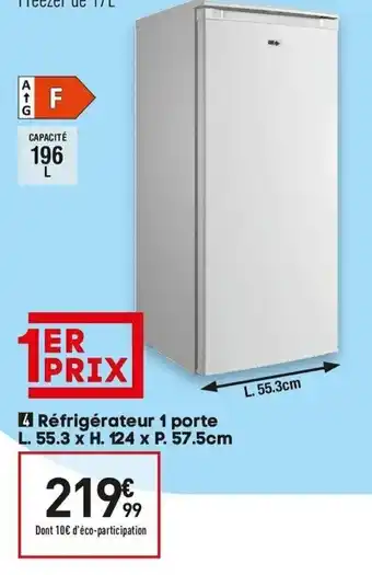 Conforama Réfrigérateur 1 porte offre