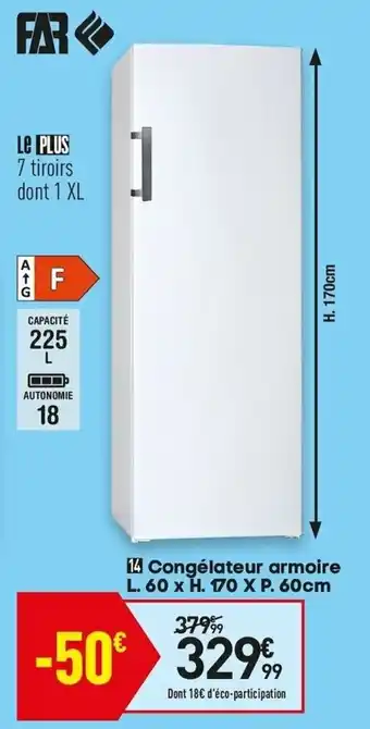 Conforama Congélateur armoire offre
