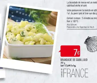 Match Brandade de cabillaud offre
