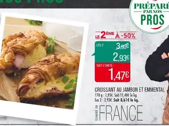 Match Croissant au jambon et emmental offre