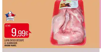 Le jeannequin lapin entier découpé