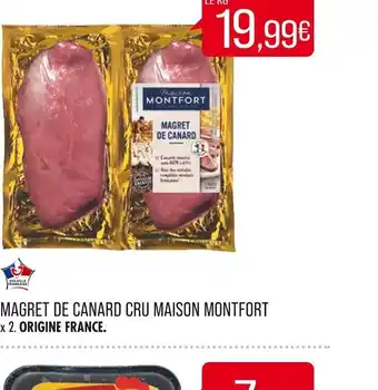 Match Maison montfort magret de canard cru offre