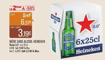 Match Heineken bière sans alcool offre