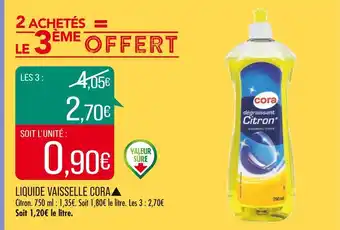 Match Cora liquide vaisselle▲ offre