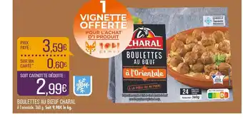 Match Charal boulettes au bœuf offre