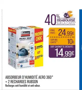 Match Rubson absorbeur d’humidité aero 360° + 2 recharges offre
