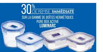Match Luminarc 30% de remise immédiate sur la gamme de boîtes hermétiques pure box active luminarc offre