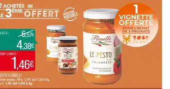 Match Florelli pesto offre