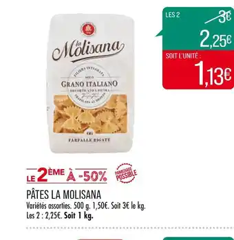 Match La molisana pâtes offre