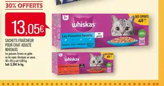 Match Whiskas sachets fraîcheur pour chat adulte offre