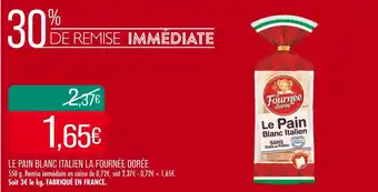 Match La fournée dorée le pain blanc italien offre