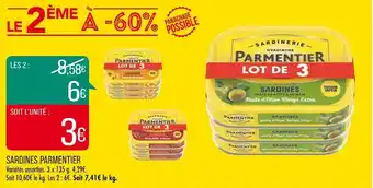 Match Parmentier sardines offre