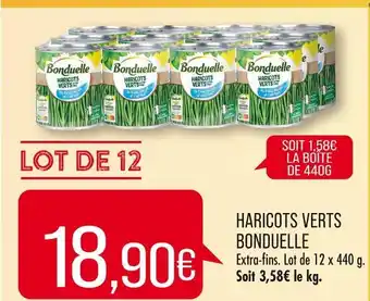 Match Bonduelle haricots verts offre