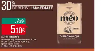 Match Méo café en grains offre