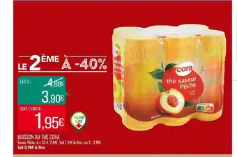 Match Cora boisson au thé offre