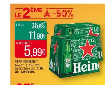 Match Heineken bière offre