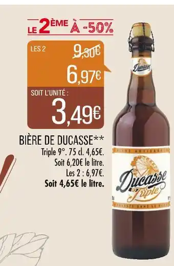 Match Bière de ducasse offre