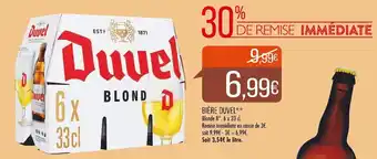 Match Duvel bière offre