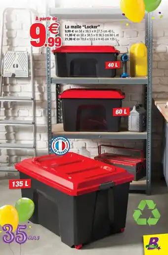 Bazarland La malle "Locker" offre