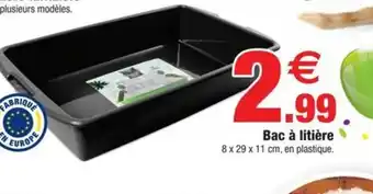 Bazarland Bac à litière offre