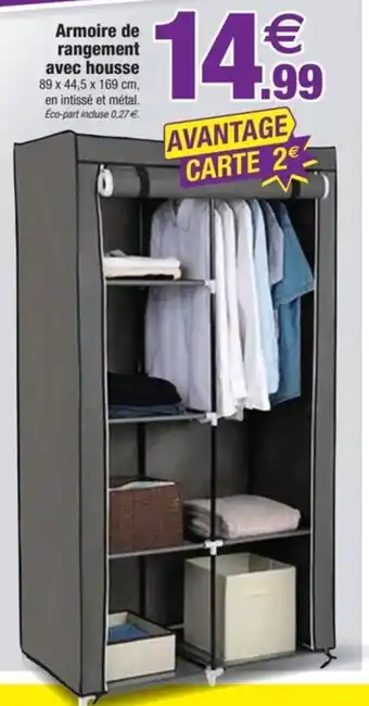Bazarland Armoire de rangement avec housse offre