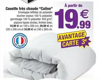 Bazarland Couette très chaude "Caline offre