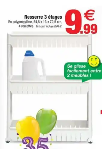 Bazarland Resserre 3 étages offre