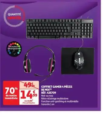 Auchan COFFRET GAMER 4 PIÈCES BE MIX offre