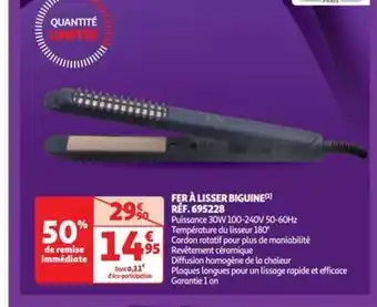 Auchan FER À LISSER BIGUINE offre