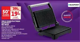GRILLE-VIANDE ÉLECTRIQUE BLAUPUNKT