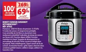 Auchan ROBOT CUISEUR CUISIOBOT offre