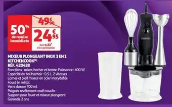 MIXEUR PLONGEANT INOX 3 EN 1