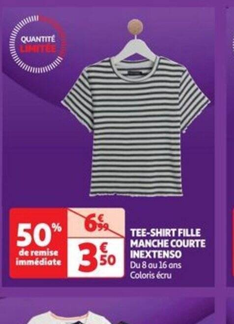 Auchan tee shirt fille new arrivals