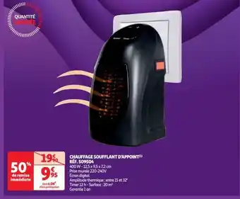 CHAUFFAGE SOUFFLANT D'APPOINT