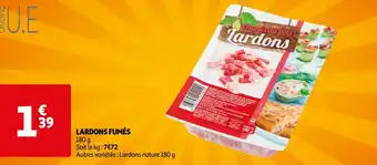 Auchan LARDONS FUMÉS offre