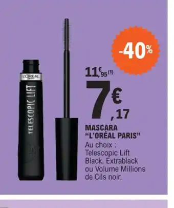 E.Leclerc MASCARA L'ORÉAL PARIS offre