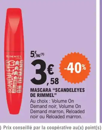 MASCARA SCANDELEYES DE RIMMEL"