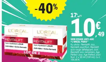 E.Leclerc SOIN VISAGE ANTI-AGE L'ORÉAL PARIS offre