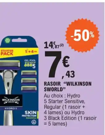 E.Leclerc RASOIR WILKINSON SWORLD" offre