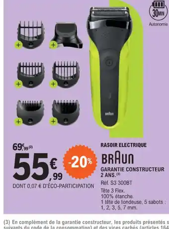 E.Leclerc RASOIR ELECTRIQUE offre