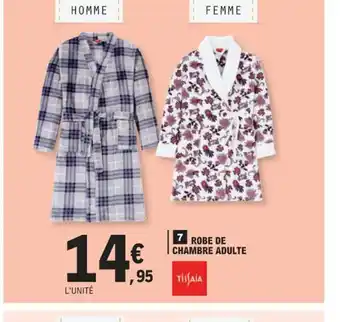 E.Leclerc 7 ROBE DE CHAMBRE ADULTE offre