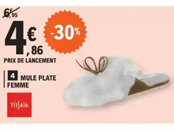 E.Leclerc 4 MULE PLATE FEMME offre