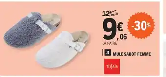 E.Leclerc 3 MULE SABOT FEMME offre