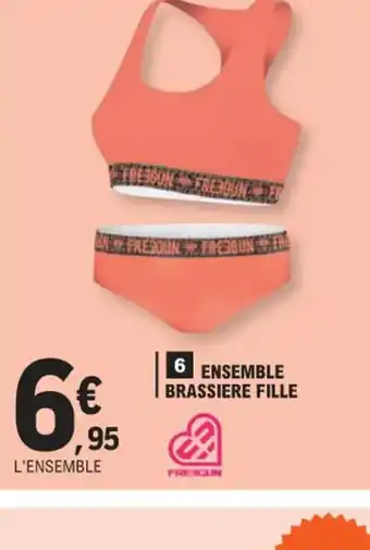 E.Leclerc 6 ENSEMBLE BRASSIERE FILLE offre