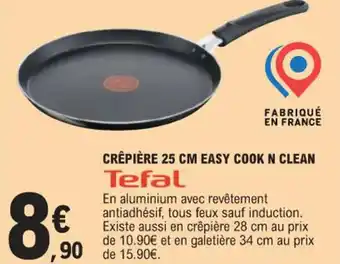 E.Leclerc CRÊPIÈRE 25 CM EASY COOK N CLEAN Tefal offre