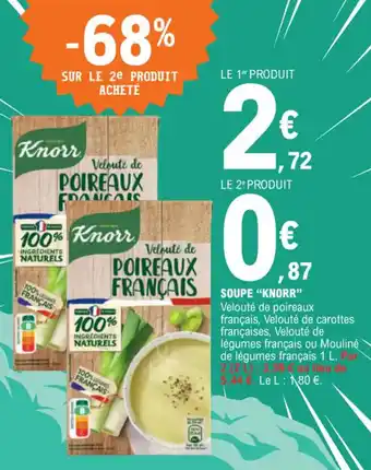 E.Leclerc SOUPE "KNORR" offre